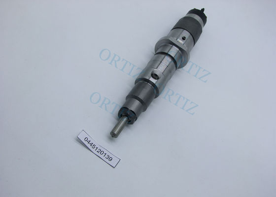 Cylinder Shape BOSCH Common Rail Injector Black / Silver Color 800G 0445120139